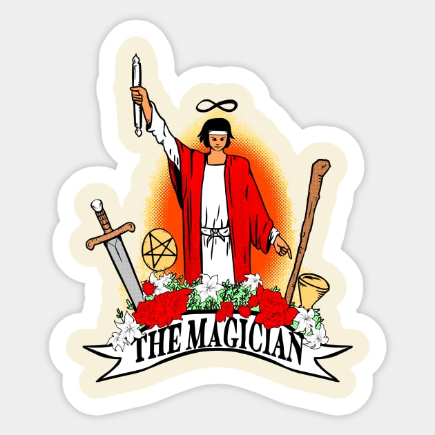 The magician Sticker by kendrys